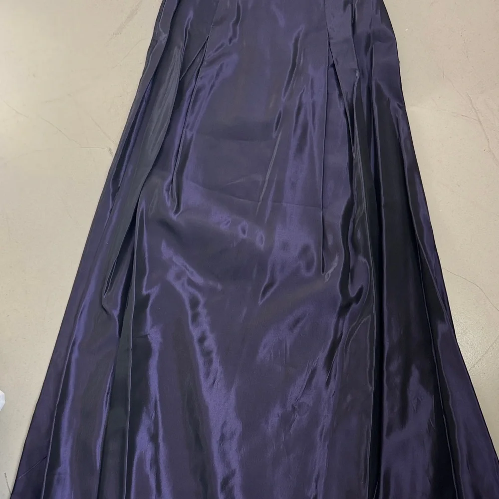 Jessica McClintock Black and Purple Prom Dress - Picture 4 of 5